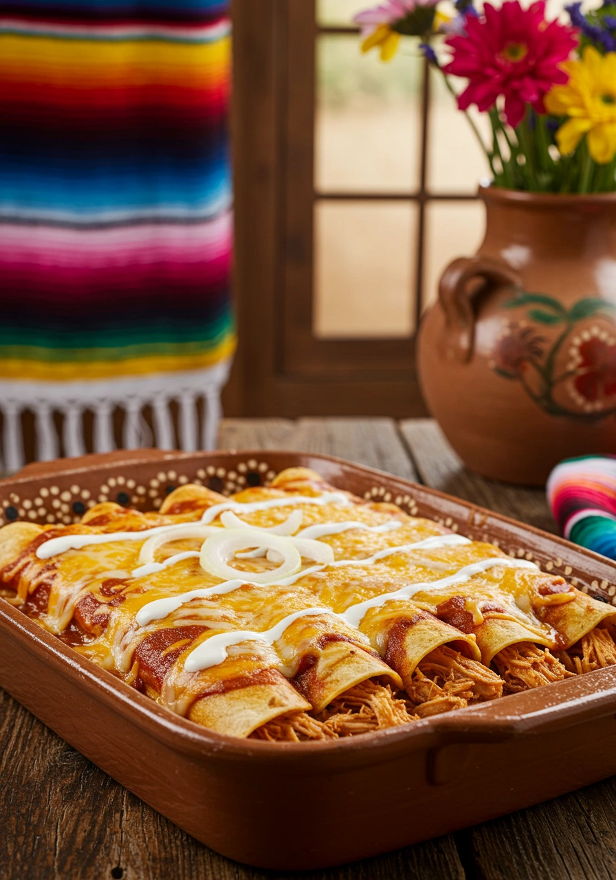 Authentic Chicken Enchiladas - tertiary view